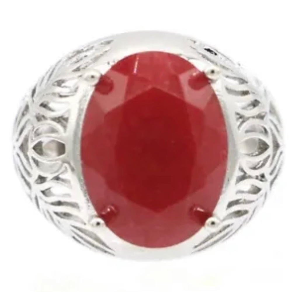 Luxury Ruby ring in 925 silver